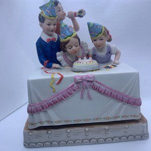 Normal Rockwell | Birthday Party Musical Figurine 1982